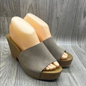 BioNatura Wedge Sandals Tan Slip On Preppy Comfort